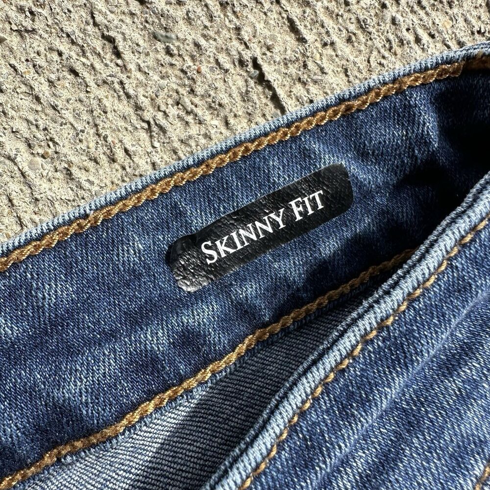 Judy Blue Jeans Womens 3 (26) Blue Skinny Fit Mid Rise Stretch Distressed Denim - Picture 12 of 16